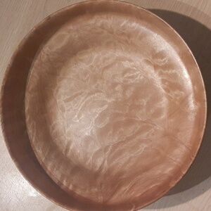 Hand Turned CURLY FIGURED MAPLE WOOD BOWL 7.5" A BEAUTY!